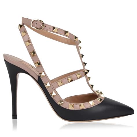 valentino rockstud ankle strap heels|authentic valentino rockstud shoes.